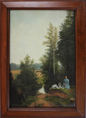 Неизвестный художник. Пёс, который любил читать